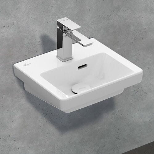 Villeroy & Boch Subway 3.0 wash hand basin 37 cm, with 1 tap hole, with overflow 43703701