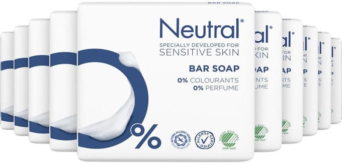 Neutral Zeep - 0% - bevat 0% parfum en 0% kleurstoffen - 10 x 2 stuks