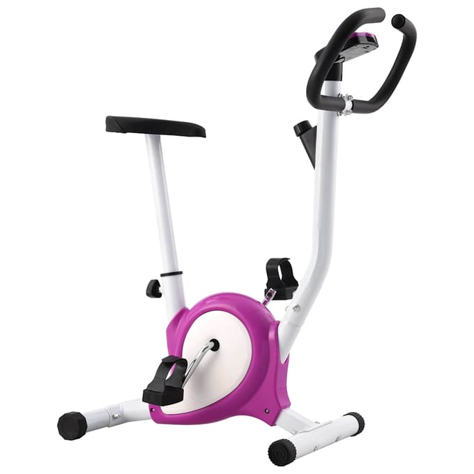 vidaXL - Hometrainer - met - bandweerstand - paars