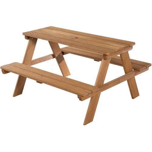 ROBA Kinder picknicktafel (Zonder speelbakken, Teak gekleurd)