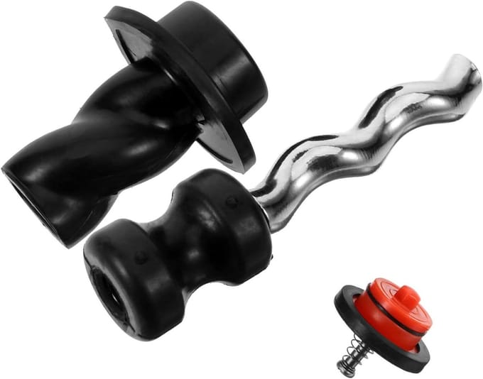Pompstang Huls - Pomp Accessoire - Water Verplaatsen - Schroefhuls Ontwerp - 14 cm Lengte - Zwart