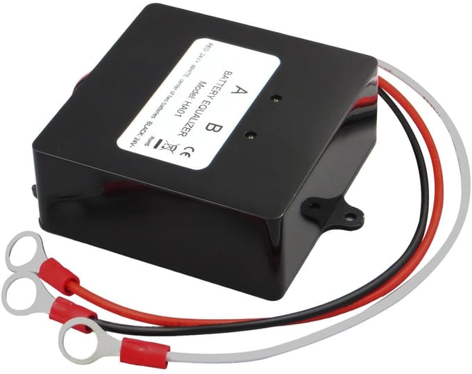 Batterij Equalizer - Accu Balancer - Batterij Levensduur - Bidirectionele Compensatie - 70 x 70 x 27 mm - Zwart