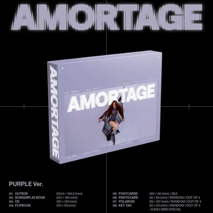 JISOO - [AMORTAGE] Mini Album Édition EXCLUSIVE Purple
