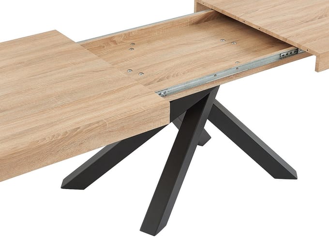 Vente-unique Set tafel CATONAV + 4 stoelen MASURIE - Naturel en crèmewit