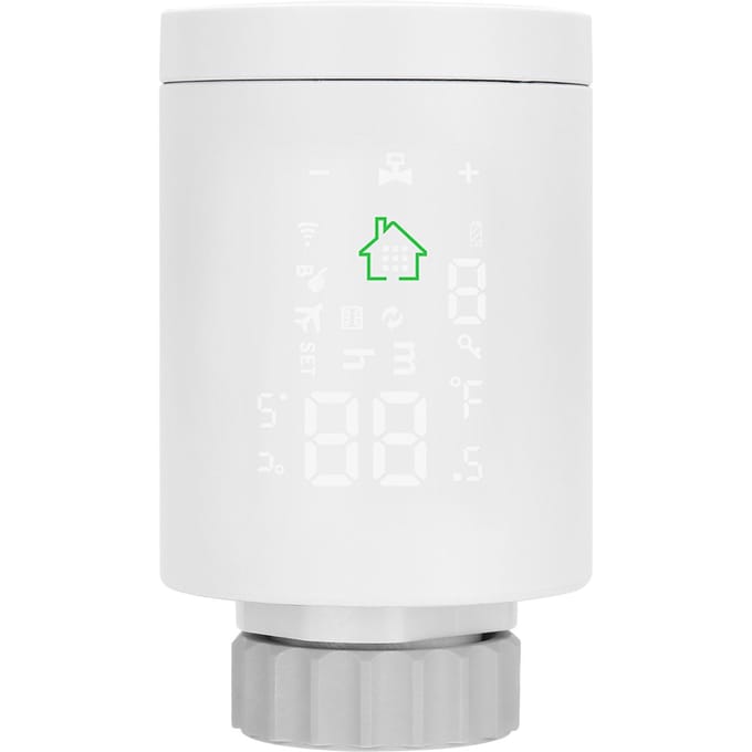 Actionneur de radiateur intelligent Tuya ZIGBEE 3.0, vanne thermostatique programmable avec commande vocale. blanc