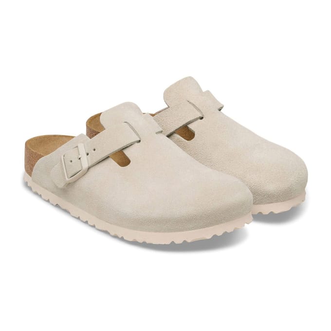 Birkenstock Boston Suède Slippers Senior