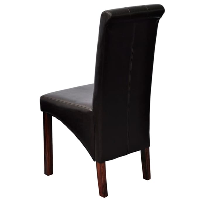 vidaXL Eetkamerstoelen 4 st kunstleer bruin
