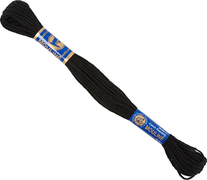Creativ Company Embroidery thread Black 12x8m