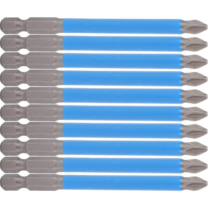 10 Stuks Kruiskopschroevendraaierbits 90mm PH2 Antislip Magnetisch Elektrische Boorbits Accessoire