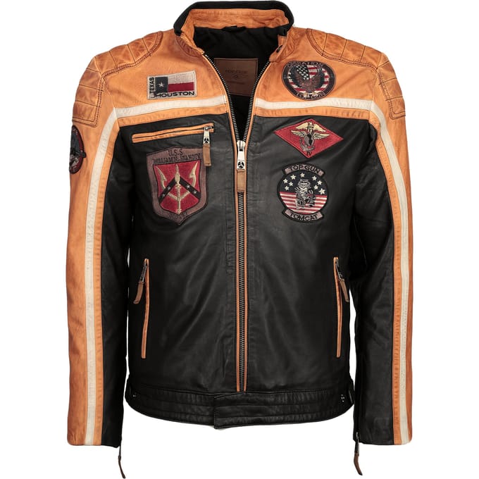 Top Gun leren jas TGJ1005