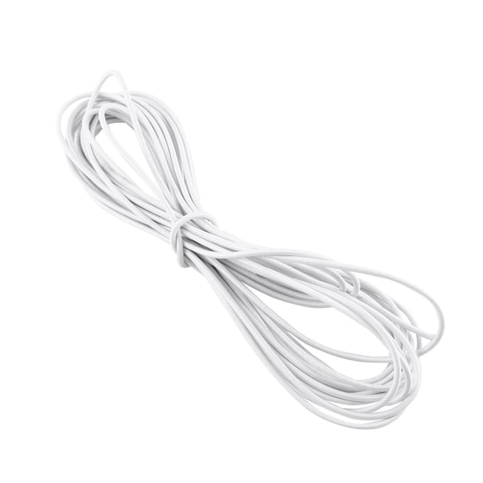 10 Mètres Corde Élastique Bungee Solide Cordon de Choc Sangle d'Arrimage DIY Artisanat Fabrication de Bijoux(blanc) blanc