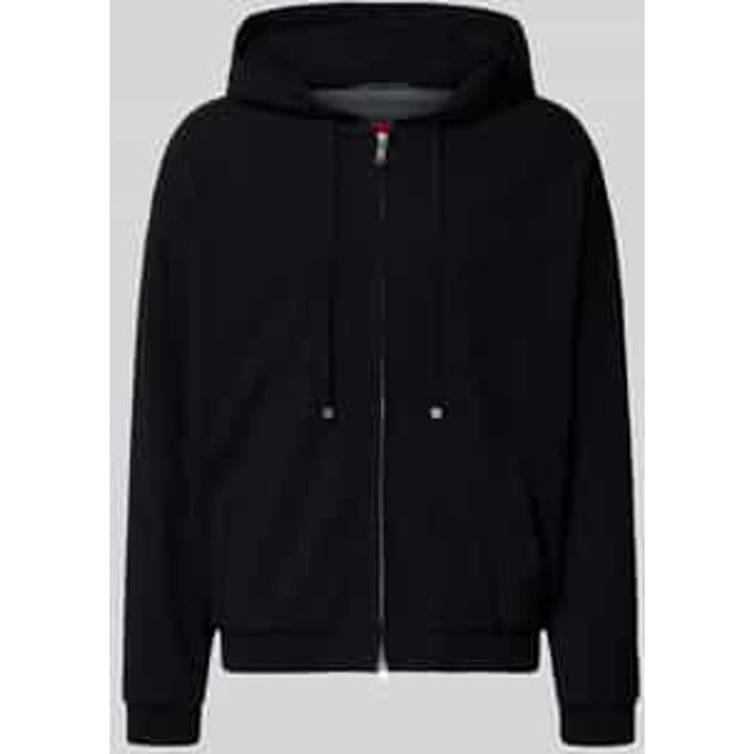 relaxed fit sweatjack van puur katoen model 'Hootailored262X'