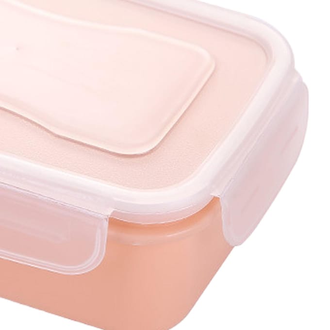 Voedselcontainers Bento Box Mini Koelkast Organizer met Deksel Rechthoekig Luchtdicht Voedsel white