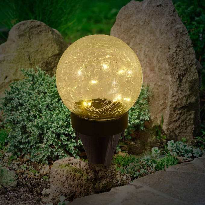 Näve LED solar-sfeerlamp 5248203 van glas, 3er-set