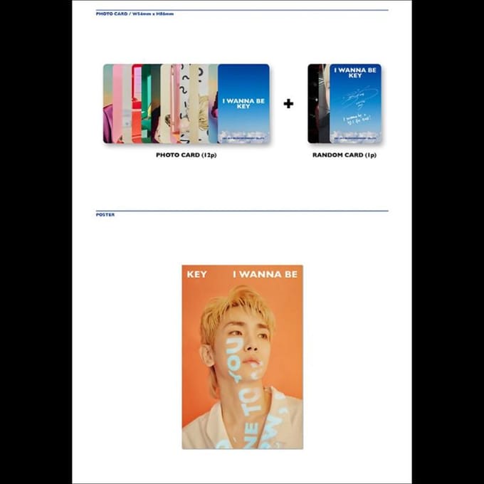 SHINEE KEY [I WANNA BE KEY] Kitalbum KiT ver. blue
