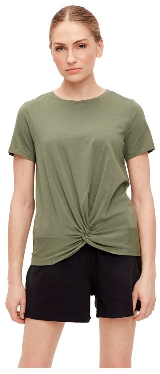 Object T-shirt Objstephanie S/s Top Noos 23034453 Deep Lichen Green Dames Maat - S