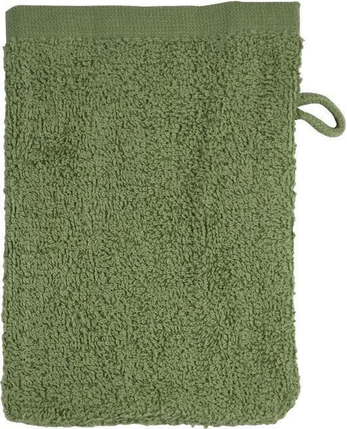 The One Voordeel Washandjes Olijfgroen 10 stuks