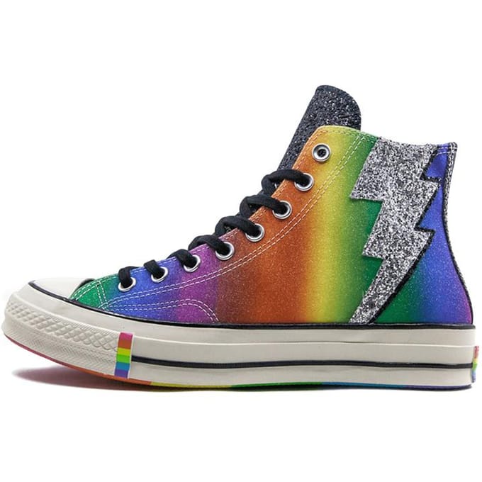 Chuck 70 Converse Hi 'Pride Shimmering Black Rainbow' 165713C 36 green