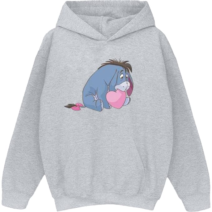 Disney Dames/Dames Winnie De Poeh Eeyore Mond Hoodie (Sportgrijs)