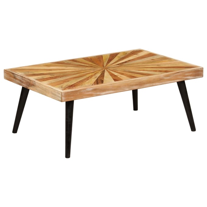 vidaXL - Salontafel - 90x55x36 - cm - massief - mangohout