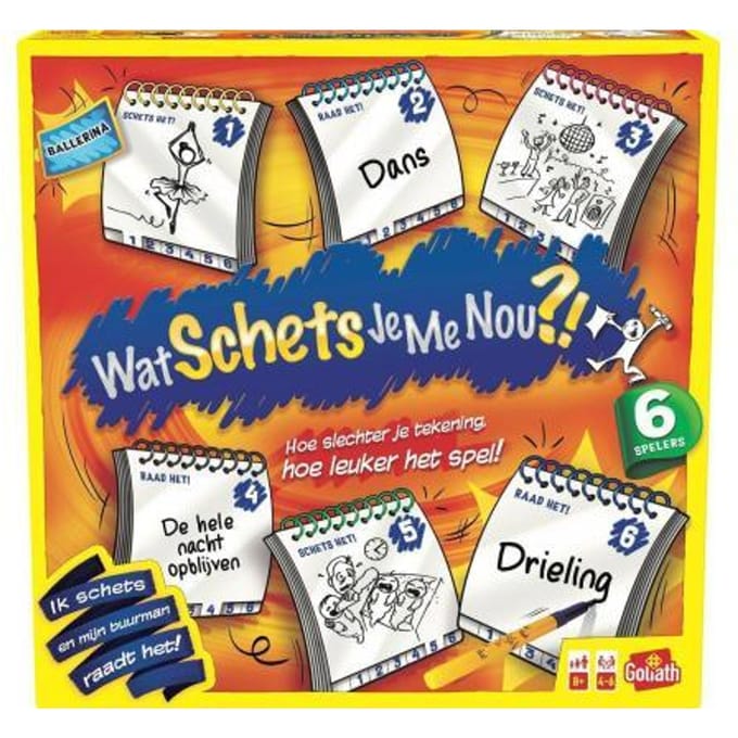 Goliath Wat schets je me nou? Bord- & kaartspellen Bordspellen Gezelschapspellen Gezelschapsspellen