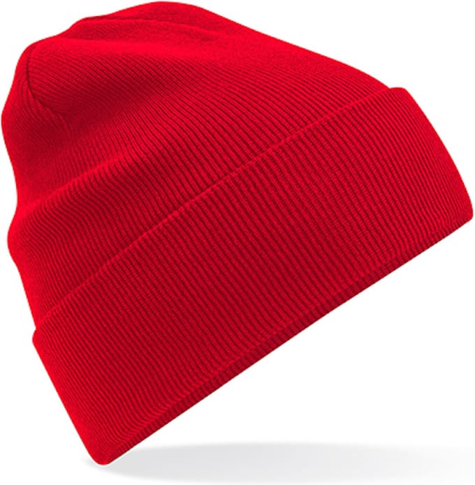 Beechfield 'Organic Cotton Original Cuffed Beanie' Rood