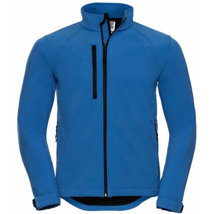 Russell Heren waterbestendig & winddicht Softshell-jasje (Azuurblauw)