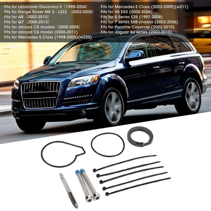 Luchtvering Compressor Pomp Afdichtingsreparatieset Motor Gemodificeerd Past voor A8 Q7 gray
