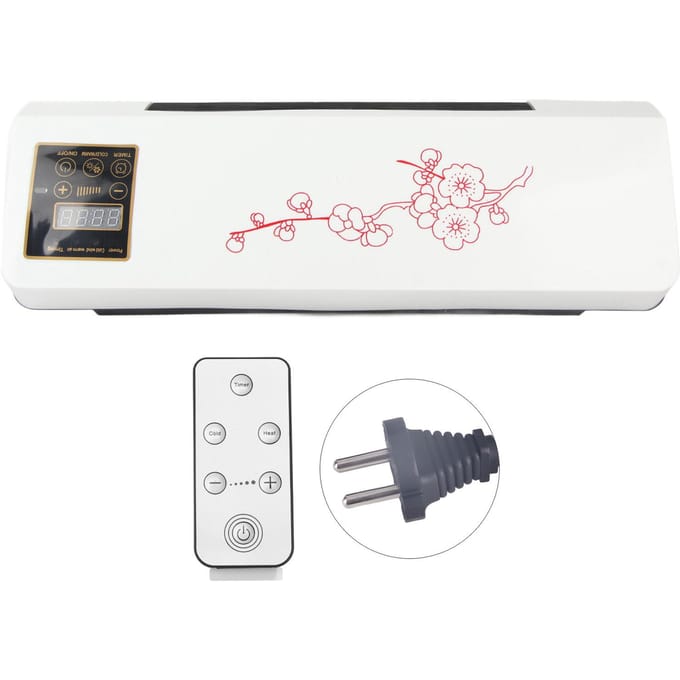 Elektrische Airconditionerventilator Wandmontage Eenvoudige Bediening Temperatuurbeveiliging Timer Verwarming en white