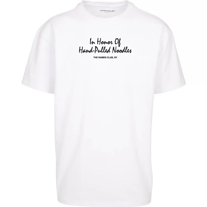 Mister Tee - Ramen Club Heavy Oversize Heren T-shirt - S - Wit