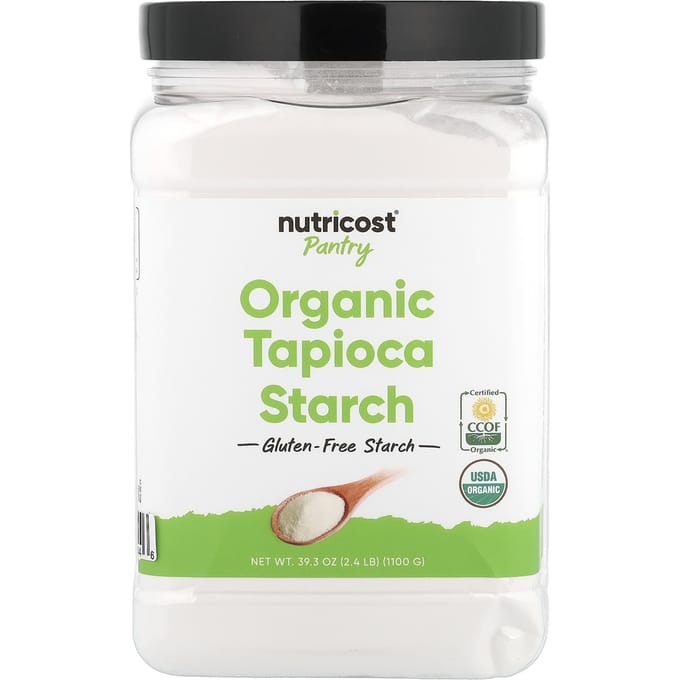 Nutricost, Voorraadkast, Biologisch Tapiocazetmeel, 1.100g (39,3 oz)
