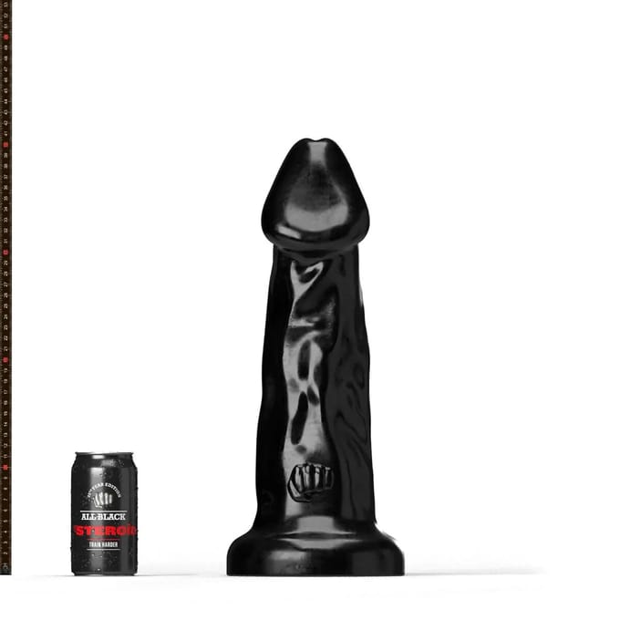 All Black Steroïd - Olympus - Dildo - 43,5 x 12,2 cm - zwart