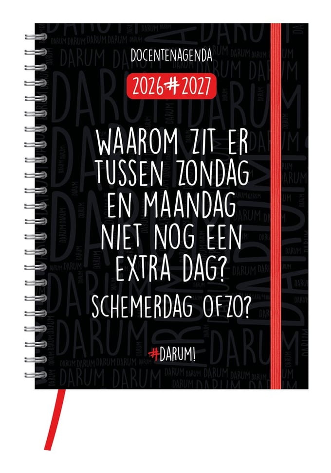 Agenda - 2027 - Docentenagenda - Darum! - A5 - 14,8x21cm