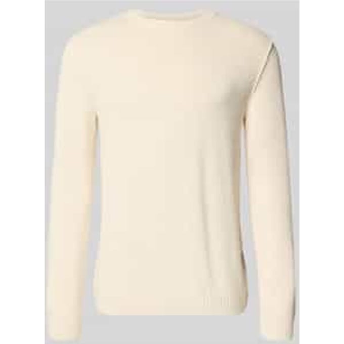 Regular fit gebreide pullover van katoenmix
