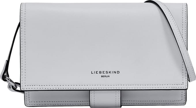 LIEBESKIND BERLIN Leren Schoudertas Lisa Calf Optic Crossbody Bag White Wit