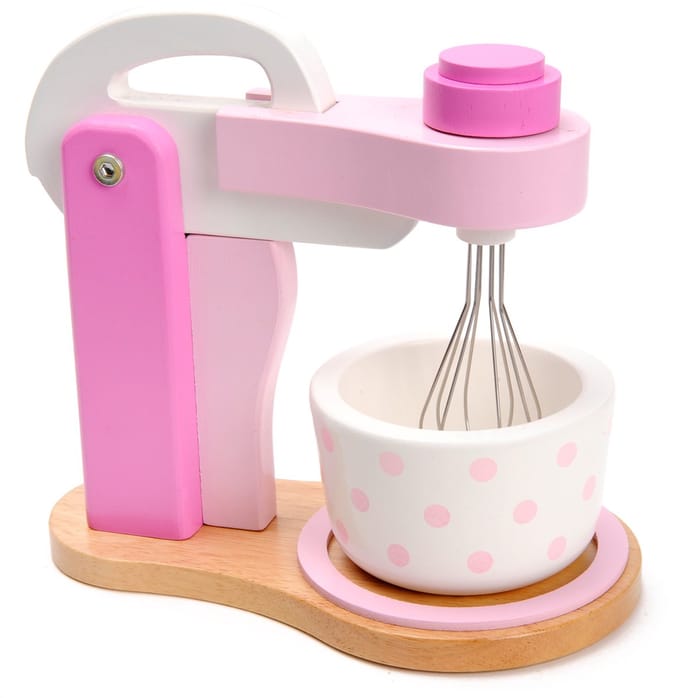 Mentari houten speelgoed mixer - speelkeuken accessoire - kleurrijk.