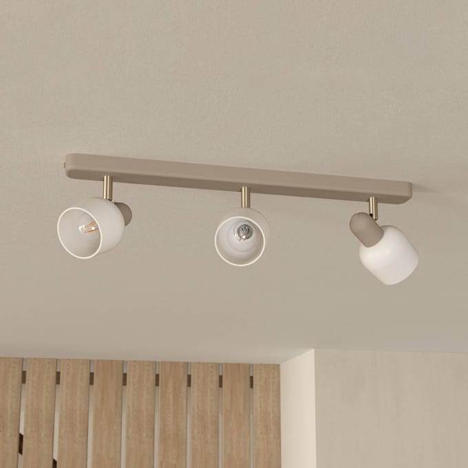 EGLO Corato Spot - E14 - 52 cm - Wit|Beige - Staal|Glas