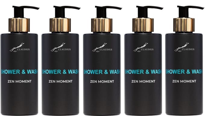 Shower & Wash Zen Moment 300 ml - gouden pomp - 5 stuks