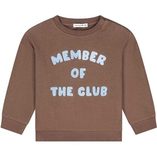 Prénatal peuter sweater Mud Brown 80 heren