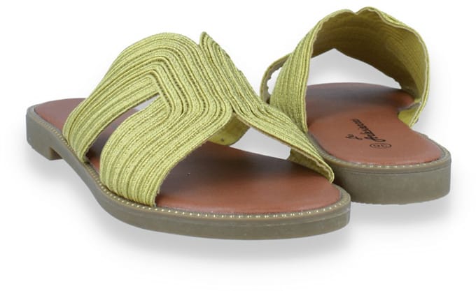 Mode-mania Dames Slipper | Geel | Maat: 36