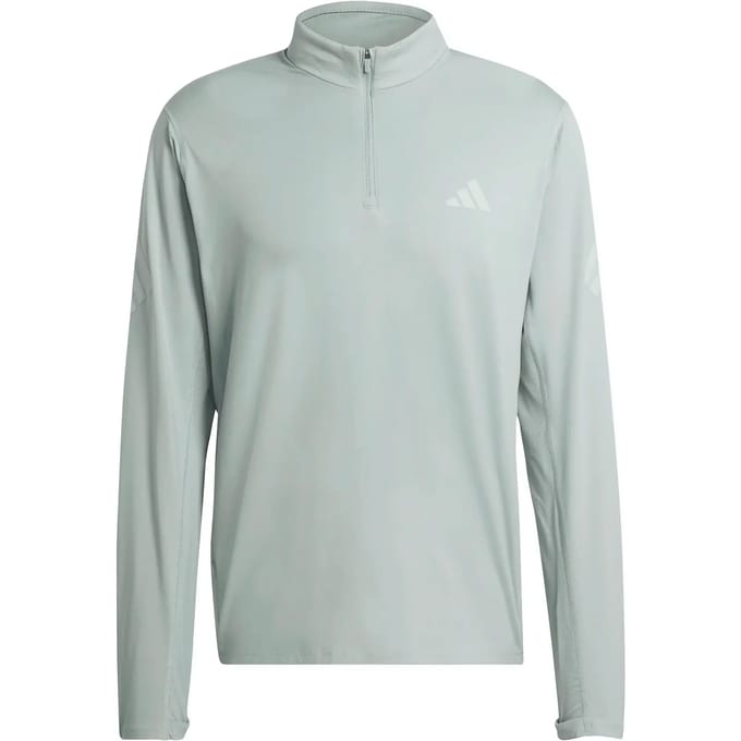 Adidas Performance Adi365 Iconic Longsleeve Met Halflange Rits - Heren - Groen