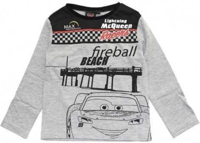 Disney Cars longsleeve - grijs - maat 122/128 (8 jaar)