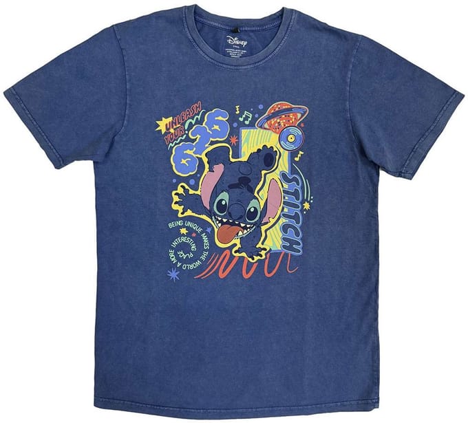 Disney - Lilo & Stitch 626 Handstand Heren T-shirt - M - Blauw
