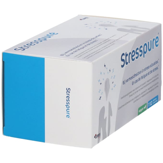 StressPure® | Weerstand tegen stress Magnesium - Vitamine B complex Taurine 112 Gecomprimeerde tabletten