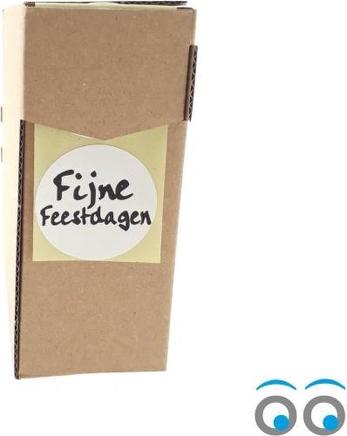 Fijne Feestdagen etiketten (doosje van 500 stuks)