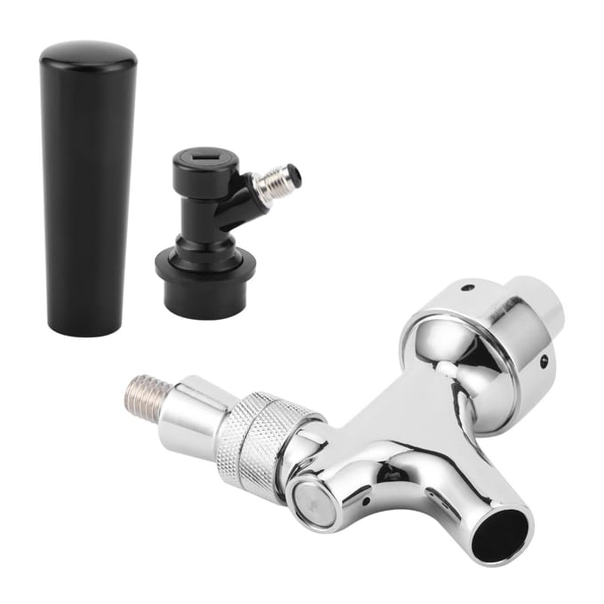 RVS Bierfust Tapkraan met Ball Lock Snelkoppeling voor Brouwaccessoire gray
