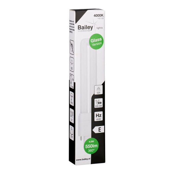 LED PL Glas G23 4.5W 550lm 4000K Vervanglamp - 146108