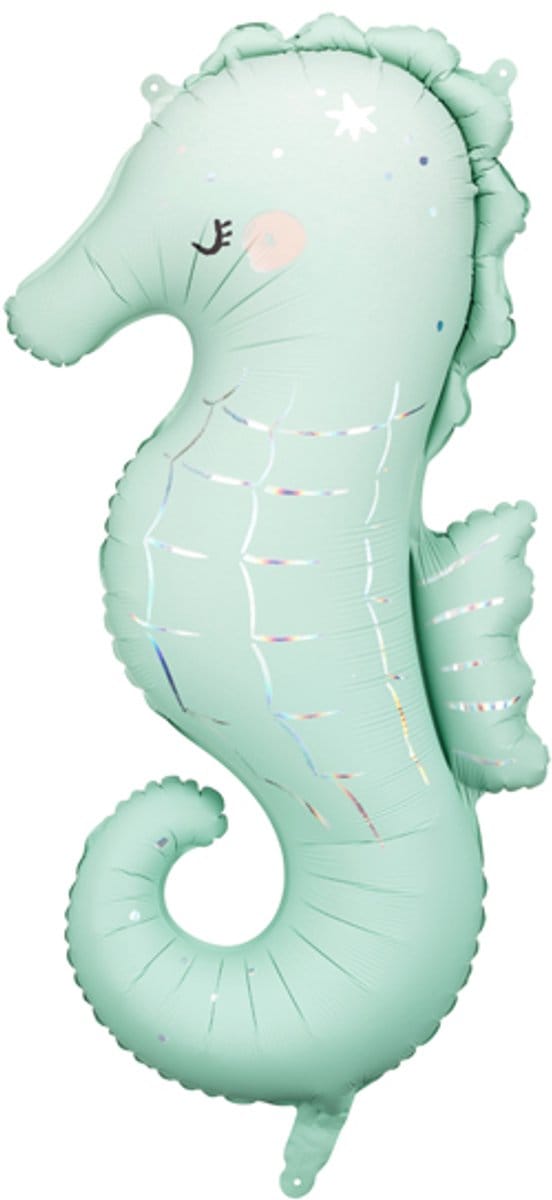PartyDeco - Folieballon Zeepaardje - 98 cm