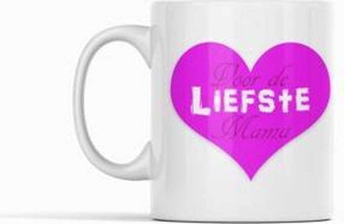 Passie voor Stickers Witte koffie mok / beker: Voor de liefste Mama