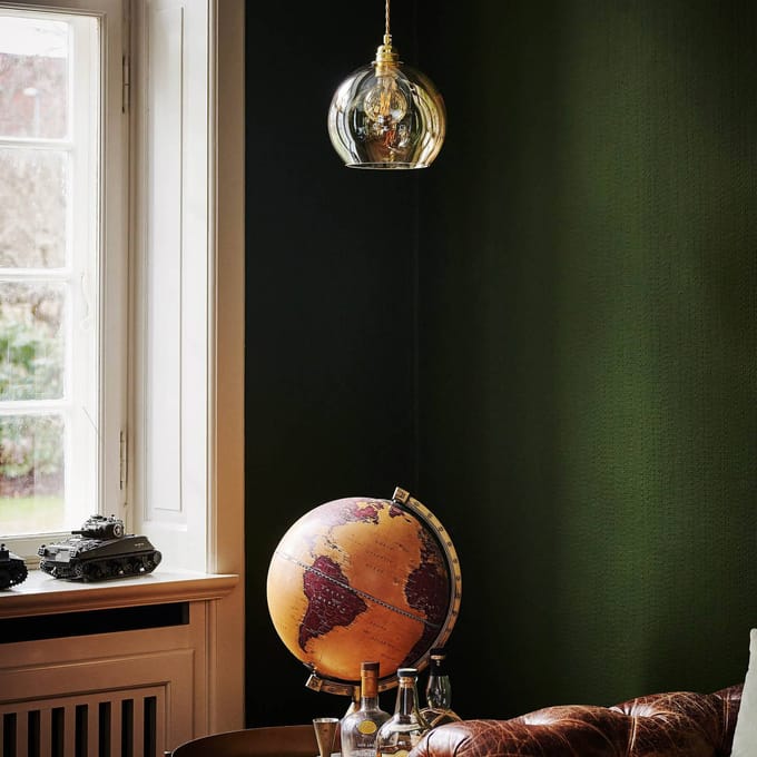 EBB & FLOW Rowan hanglamp goud/goud-rook Ø 22cm